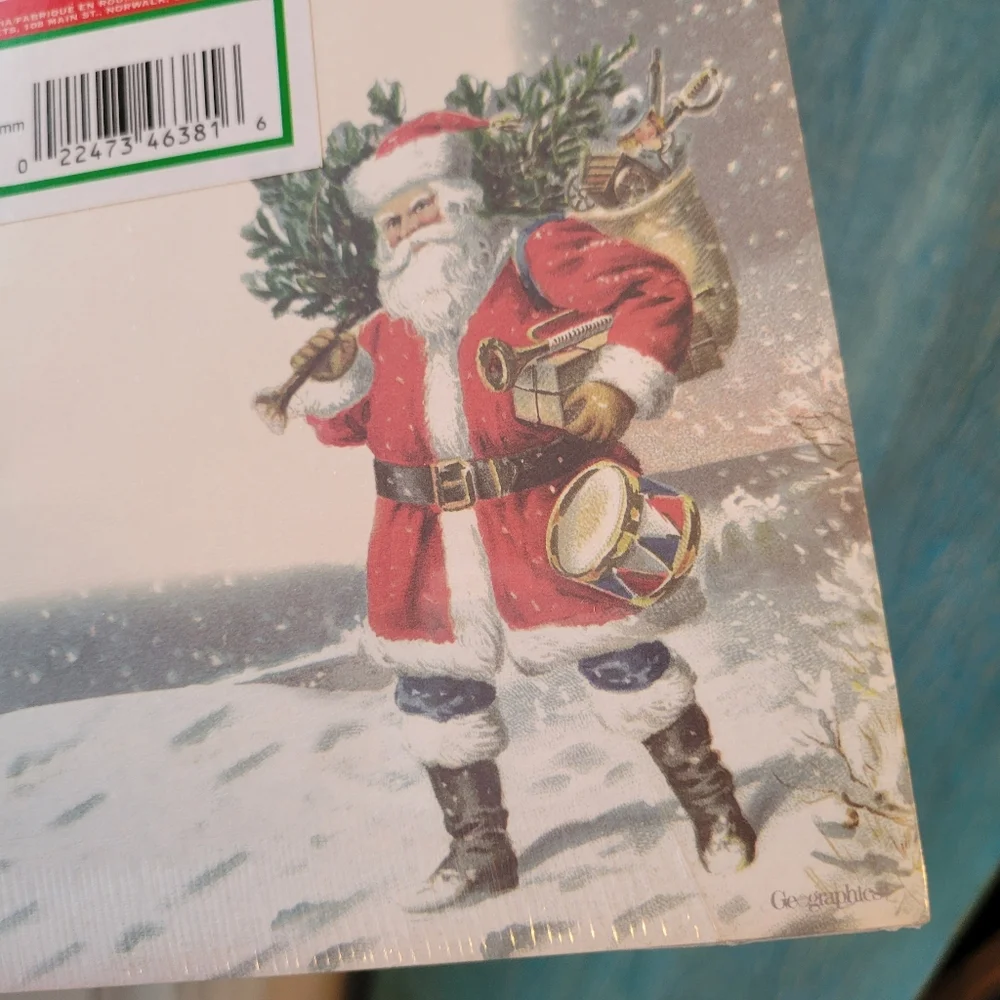 Christmas Letterhead Paper with Santa Design (25ct) ~ 4 Packs ~ Christmas ~ New